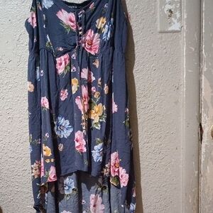 Torrid Floral Sleeveless Dress Very Short. So Soft